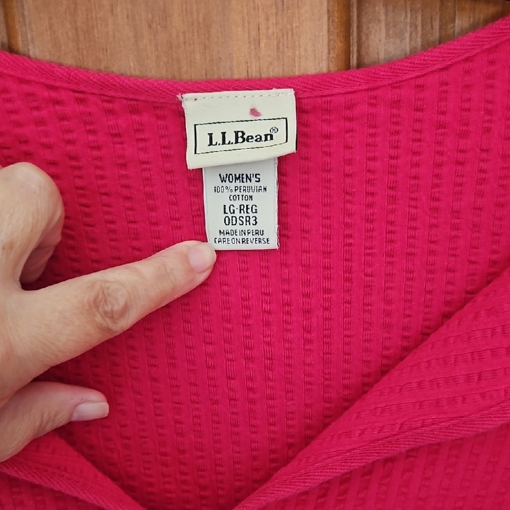 L.L. Bean Bright Pink Women's Tunic - Picture 2 of 3
